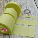 ริบบิ้นผ้าลูกฟูก สีเหลืองอ่อน (617 Baby Maize)#PC27
