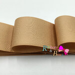 ริบบิ้น poly-cotton เกาหลี สี Tan 10 หลา