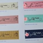 ริบบิ้นผ้าพิมพ์ลายการ์ตูนสัตว์น่ารัก 6 สี กว้าง 25 mm #AN26
