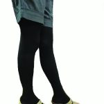 ถุงน่องรัดเส้นเลือดขอด สีดำ ปลายเท้าเปิด-open,แบบเต็มตัว S-Long(คนใส่สูงเกิน152ซม.) แรงรัด 15-20 mmHg ดำ