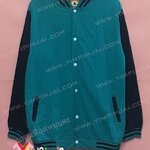 เสื้อแจ็คเก็ตเบสบอลเขียวแขนกรม