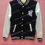 เสื้อกันหนาว เบสบอล สีดำ แขนขาว ลายตามสั่ง SOS 5 Seconds of Summer