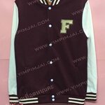 เสื้อแจ็คเก็ตเบสบอลเลือดหมู ปัก wedeclare