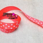 ริบบิ้นผ้าพิมพ์ลายจุด กว้าง 25 mm #PD159