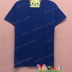 เสื้อยืด สีน้ำเงิน แขนสั้น สกรีนตามสั่ง ดาวลอยดีเซล 081-813-2222