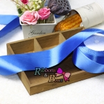 ริบบิ้นผ้าซาตินสีฟ้า ม้วน 25 หลาSA030