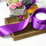 ริบบิ้นผ้าซาตินสีม่วง ม้วน 25 หลาSA025