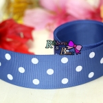 ริบบิ้นผ้าพิมพ์ลายจุด กว้าง 38 mm #PD005