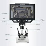 Digital Microscope Electronic 1600X HD 9-inch High-Definition LCD