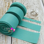 ริบบิ้นผ้าลูกฟูก สีเขียว ( 323 tropic ) #PC13