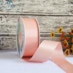 ริบบิ้นผ้าซาติน 2 หน้า สีพีช 50 หลา ( Petal Peach )# WX008