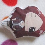 พวงกุญแจหมอนจิ๋วเย็บเป็นตุ๊กตา