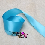 317#Misty Turquoise ริบบิ้นผ้าซาติน 2 ด้าน สีฟ้าอมเขียว #WA036
