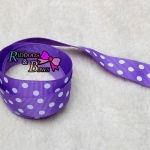 ริบบิ้นผ้าพิมพ์ลายจุด กว้าง 25 mm #PD157