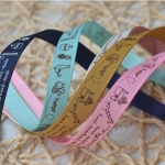 ริบบิ้นผ้าพิมพ์ลายการ์ตูนสัตว์น่ารัก 6 สี กว้าง 10 mm #AN27