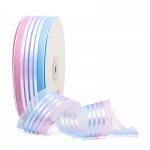 ริบบิ้นผ้าบาง ไล่โทนสี ขนาดกว้าง 2.7 , 4 ซม. # KR086