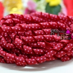 ริบบิ้นเกลียวลายจุด กว้าง 10 mm #Y25