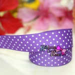 ริบบิ้นผ้าพิมพ์ลายจุด กว้าง 25 mm #PD040