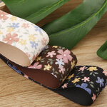 ริบบิ้นลายดอก สไตล์เกาหลี กว้าง 2.5 และ 3.8 ซม.