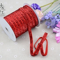 ริบบิ้นเลื่อม ขนาด 1 ซม. สี แดง#CR019