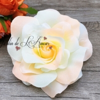 กิ๊บดอกไม้ผ้าเนื้อดี งานสไตล์เกาหลี ดอกเดียวครบ จบ งาน#CR25-3