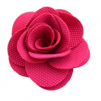 ดอกไม้ผ้า ขนาด 5 ซม. สีชมพูเข้ม#CR030