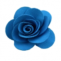 ดอกไม้ผ้า ขนาด 5 ซม. สีฟ้า#CR030