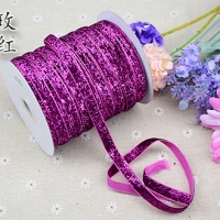 ริบบิ้นเลื่อม ขนาด 1 ซม. สี ม่วง#CR019