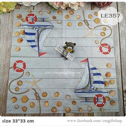 กระดาษแนปกิ้นยุโรป, ลายเรือ, ลายเรือใบ, ลายห่วงยางชูชีพ, ลายหอย, ลายสมอเรือ, ลายปลาดาว, ลายเชือก, ลายทะเล, ลายทหารเรือ, ลายแนวทะเล, พื้นหลังสีอ่อน, ลายShip&shells