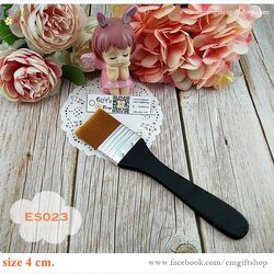 แปรงขนไนล่อนด้ามดำสำหรับทาสี ทากาว และทาน้ำยาเคลือบเงา (4 cm) , แปรงเดคูพาจ, อุปกรณ์เดคูพาจเบื้องต้น, แบบ 1 ด้าม