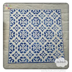 กระดาษแนปกิ้น ลายกระเบื้องน้ำเงินขาว ลายโทนน้ำเงินขาว Nordisch Blau/Kacheln ลายกระเบื้อง ลายกระเบื้องโบราณ ลายคราม