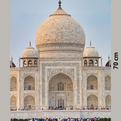 แคนวาสกรอบลอย ภาพทัชมาฮาล ประเทศอินเดีย 7W-PT (8)-50x70CM
