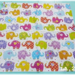 กระดาษแนปกิ้นยุโรป, ลายช้างน้อย, ลายช้าง, ลายหัวใจ, ลายช้างสีเหลือง, ลายช้างสีเขียว, ลายช้างสีม่วง, ลายช้างสีชมพู, ลายช้างสีฟ้า, ลายการ์ตูน, พื้นหลังสีขาว