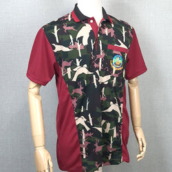โปโลลายพราง ต่อข้างสีแดงเลือดหมู /อุทยานฯ (ผ้ากีฬา)-
