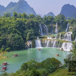 วอลเปเปอร์ภาพพิมพ์ ภาพวิวน้ำตก WTF-0024