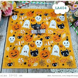 กระดาษแนปกิ้นยุโรป, ลายการ์ตูนฮาโลวีนน่ารัก, ลายฮาโลวีน, ลายผี, ลายแมวดำ, ลายฟักทอง, ลายแมงมุม, ลายลูกอม, ลายใยแมงมุม, ลายเด็กๆ, ลายเล็กๆ, ลายเทศกาล, พื้นหลังสีส้ม, halloween, boo