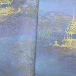 วอลเปเปอร์ลายไทย ลายวิมานสวรรค์ LT-919