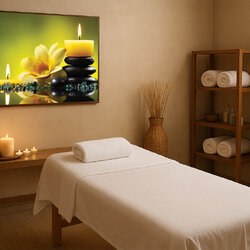 ชุดสติ๊กเกอร์ภาพตกแต่งร้านนวด ร้านสปา มีกาวในตัว มีให้เลือก 29 ภาพ ST-SPA-DC-LS(70x50cm)