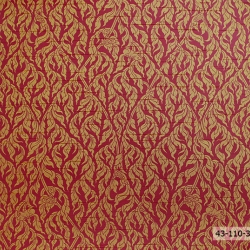 วอลเปเปอร์ลายไทย กนก แดง-ทอง 43-110-3