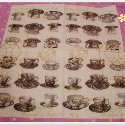 กระดาษแนปกิ้น ลายถ้วยกาแฟ