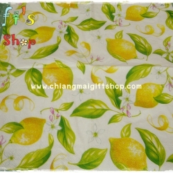 กระดาษแนปกิ้น ลายผลมะนาว lemon