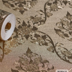 วอลเปเปอร์ลายไทย ดอกพุดตาน ทอง RG101-22