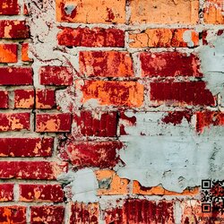 วอลเปเปอร์ภาพพิมพ์ ภาพอิฐลอฟท์, อิฐวินเทจ BKL-0007