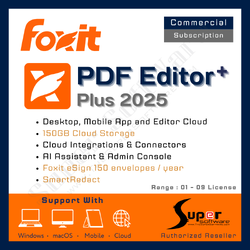 Foxit PDF Editor+ 2025 - Yearly Payment