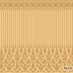 วอลเปเปอร์ลายไทย (ขอบบนล่าง) ทอง 43-121