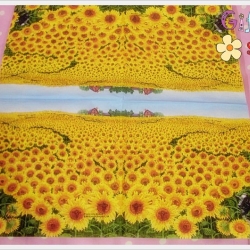 กระดาษแนปกิ้น ลายทุ่งดอกทานตะวัน