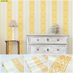 วอลเปเปอร์ลายไทย ลายกนก ขาว JPS1103