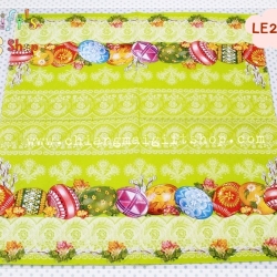 กระดาษแนปกิ้นยุโรป, ลายไข่อีสเตอร์, พื้นหลังสีเขียว, ลายไข่, ลายไข่อีสเตอร์, เทศกาลอีสเตอร์