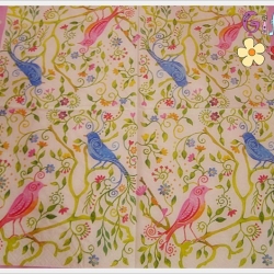 กระดาษแนปกิ้น ลายนกเกาะกิ่งไม้