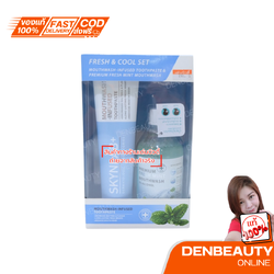 SKYNLAB+ (ยาสีฟันสกินเเล็บ)mouthwash-infused toothpaste + premium Feesh mint (น้ำยาบ้วนปาก สกินเเล็บ)